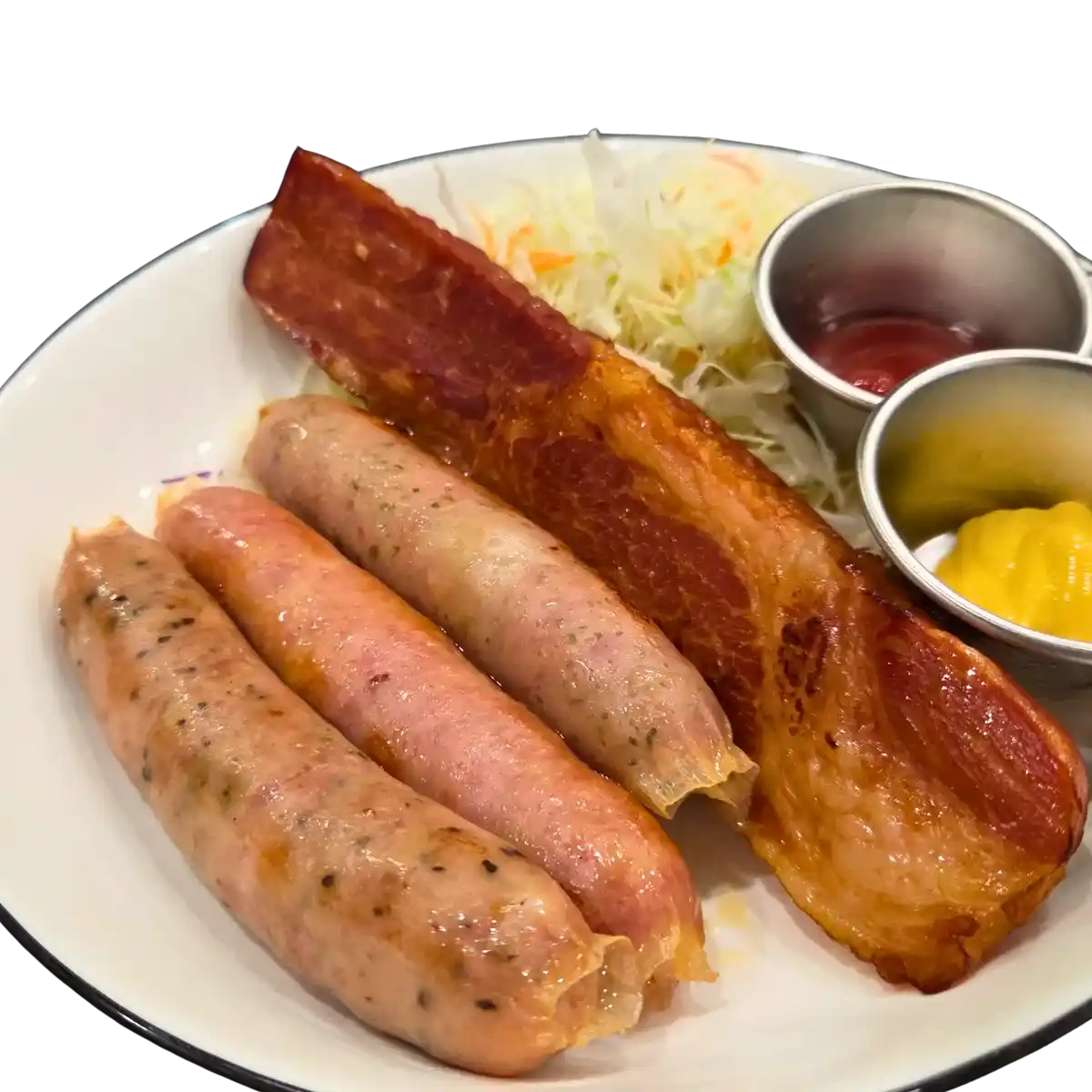 ソーセージ＆ベーコンステーキ